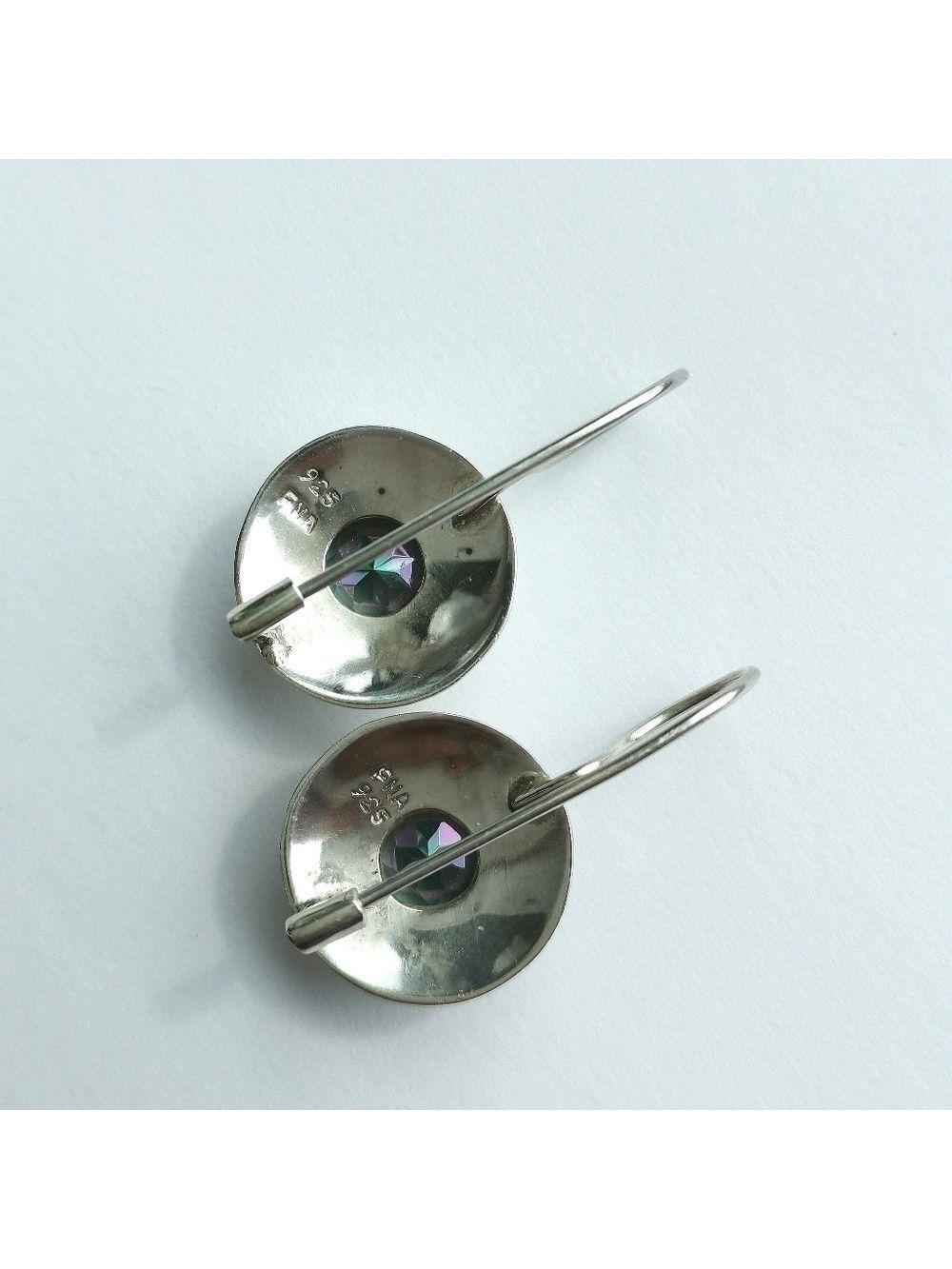 Sterling Silver Mystic Topaz Earrings - Picture 2 of 8